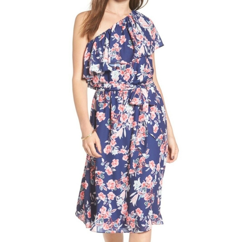 One-Shoulder A-Line Dress